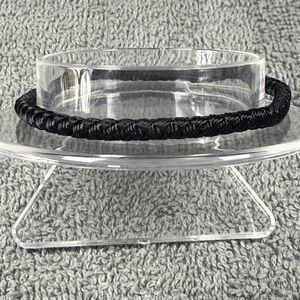 Elegant Black Braided Necklace